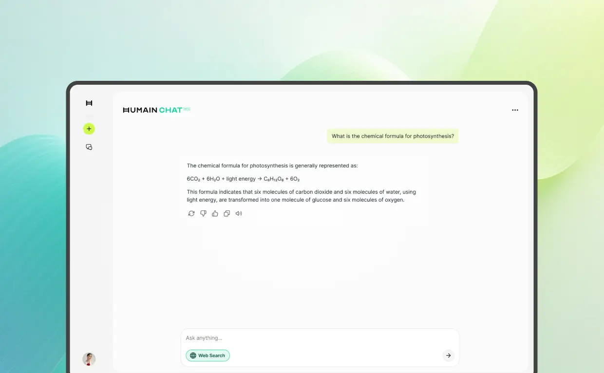 HUMAIN Chat Web Interface